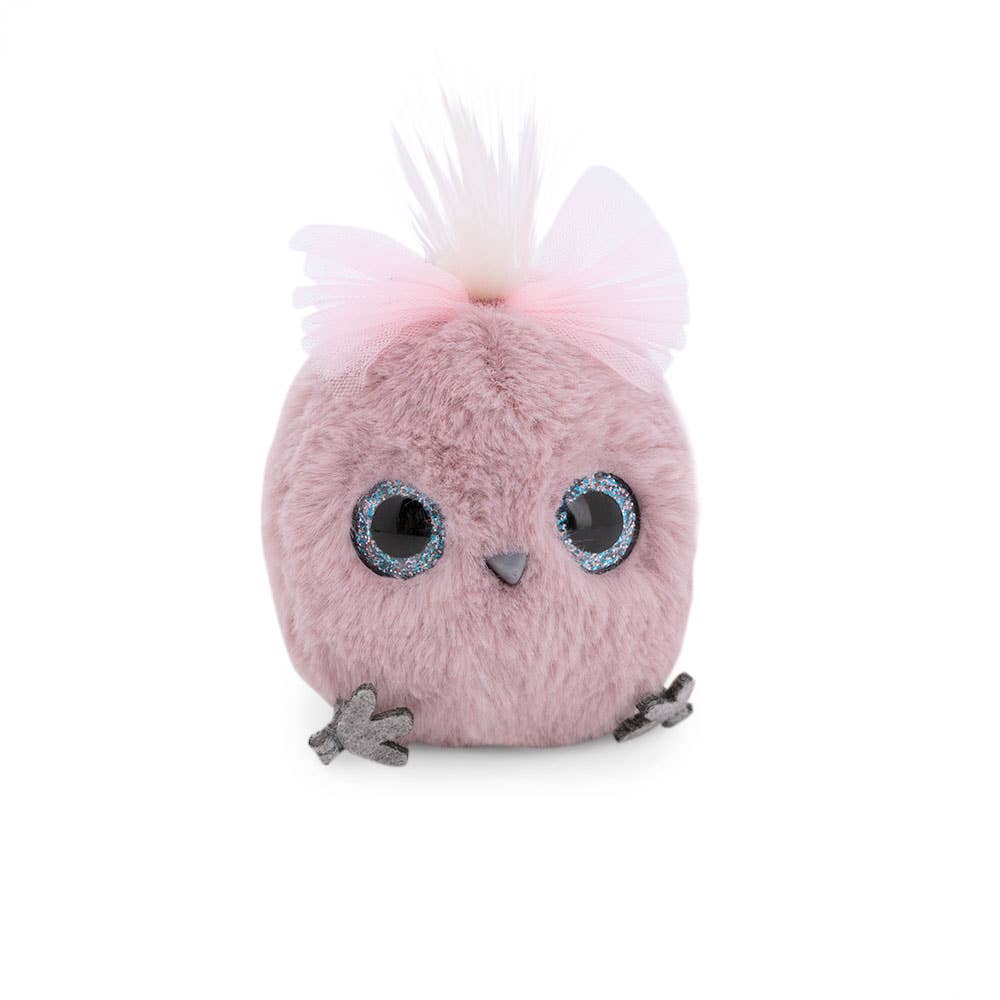 Pendentif en peluche Whozie avec nœud, 8 cm