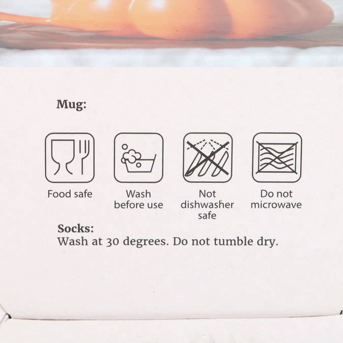 Juego de regalo de taza y calcetines de calabaza