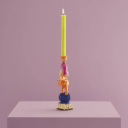 Chandelier éléphant orange