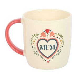 Mug Cœur Folk Maman – 350 ml