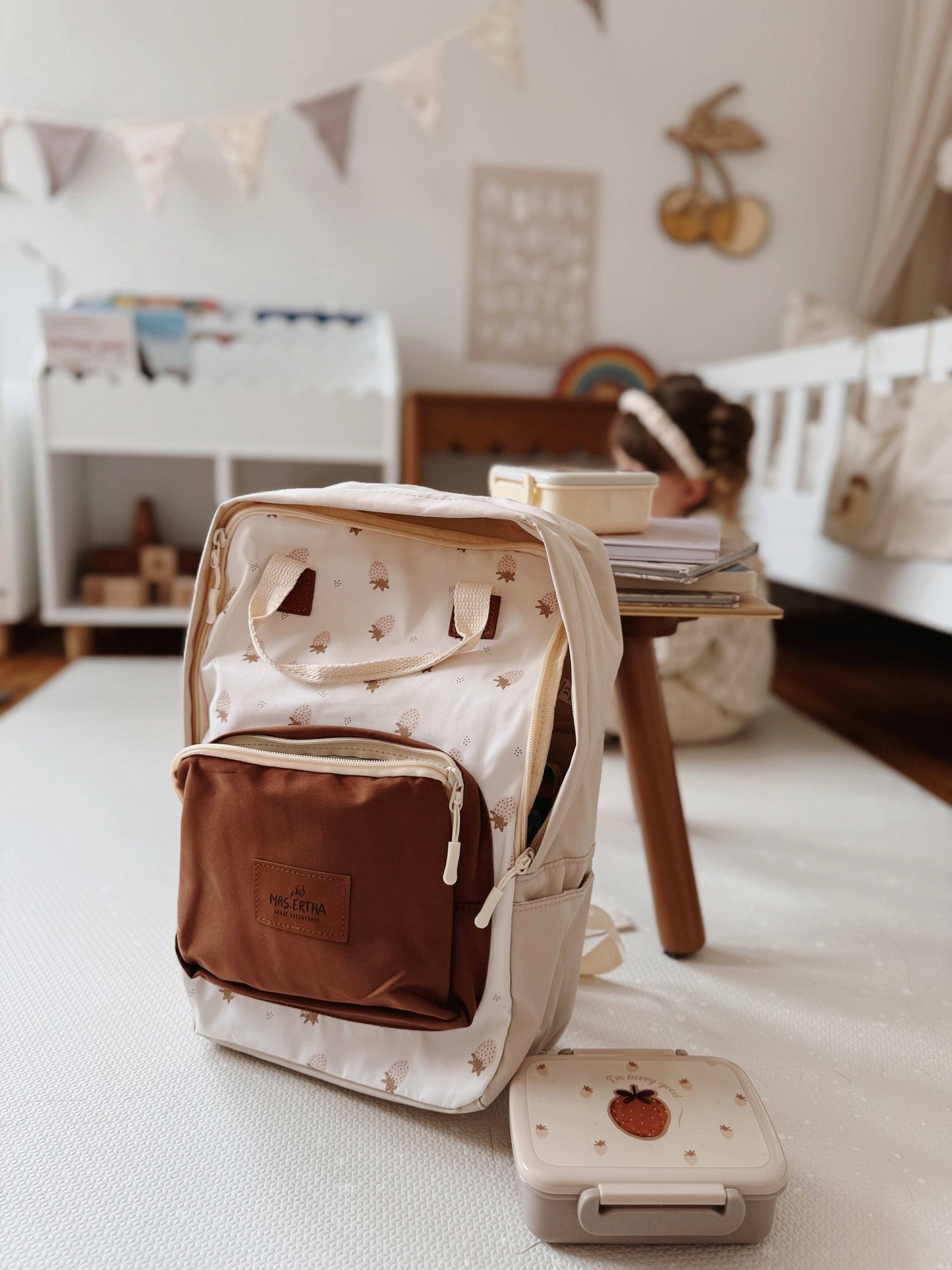 Kids' Backpack - Strawberries