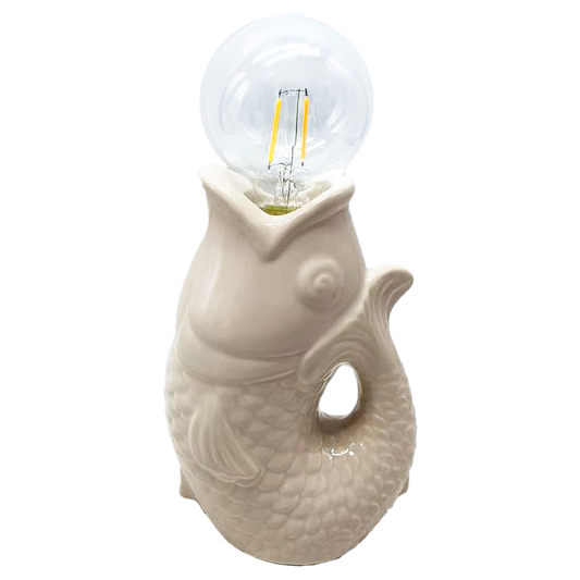 Déco LED poisson sable à piles L13,5 P8,2 H27cm