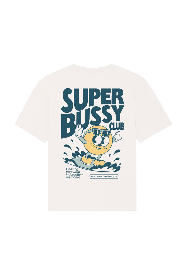 t shirt super bussy club nostalgic apparel