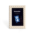 Cornice portafoto a bolle "Memory" Beige