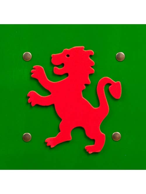 Bouclier Kamelot Vert Avec Lion S