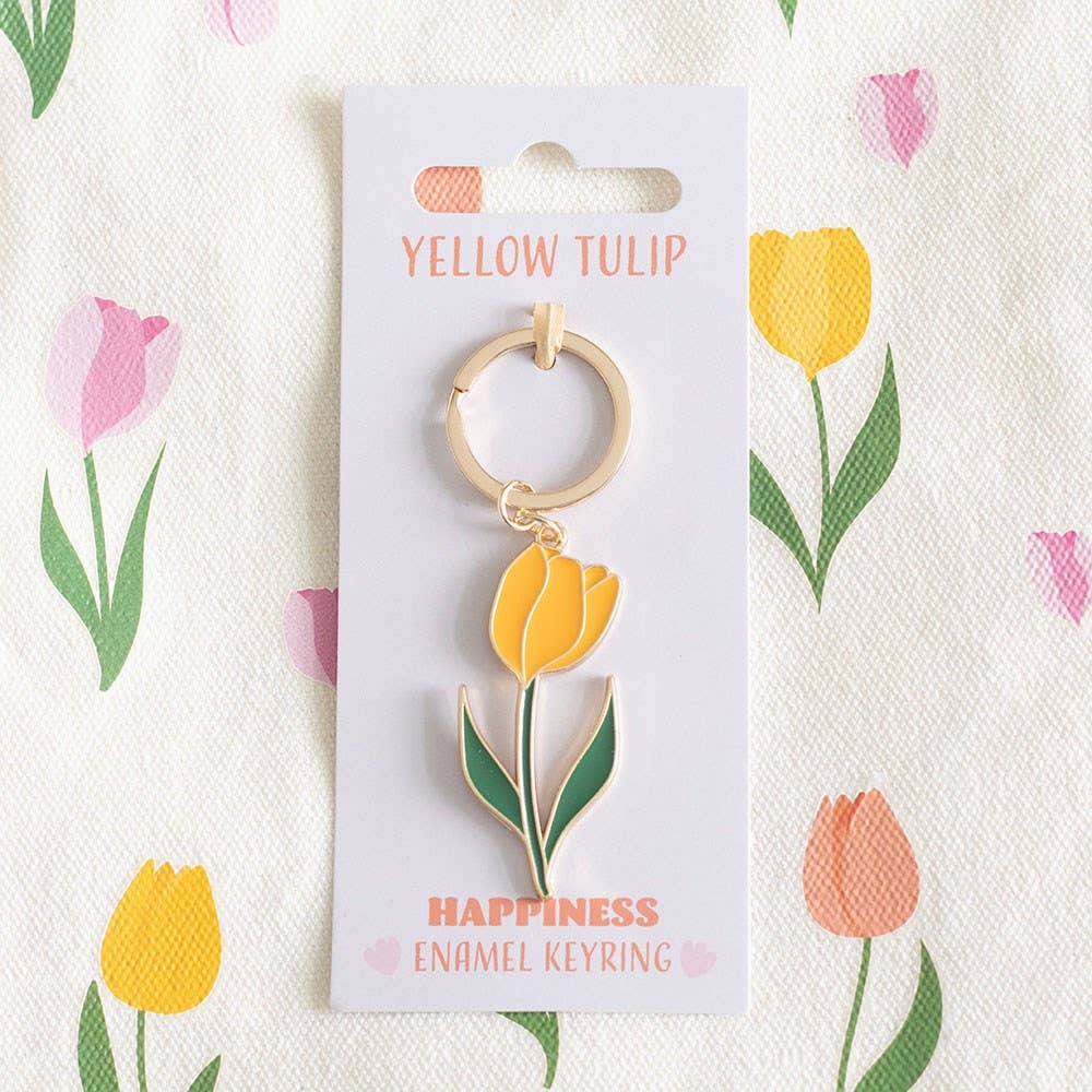 Porta-chaves Tulipa Amarela