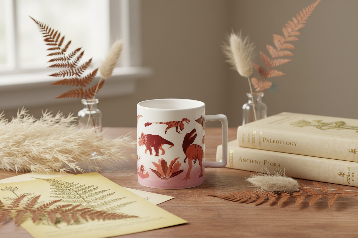Retro Paleontology Mug (350 ml)
