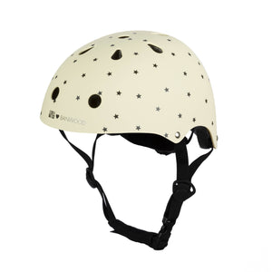 Casque Enfant – Crème Mat Étoiles