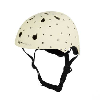 casque enfant creme mat etoiles banwood