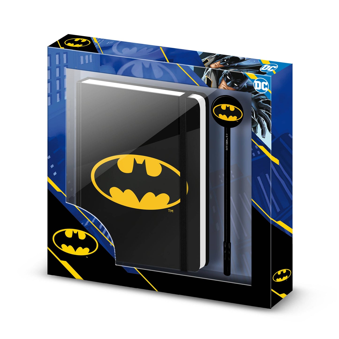 DC Comics Batman-Coffret Cadeau avec Journal et Stylo