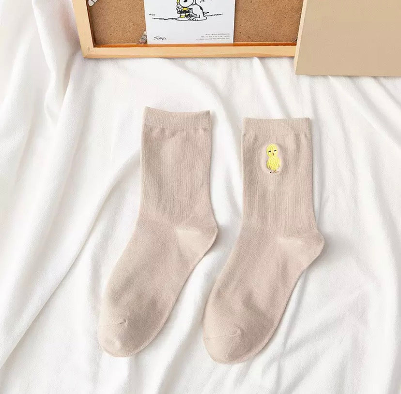 Chaussettes Petit Poussin Brodé