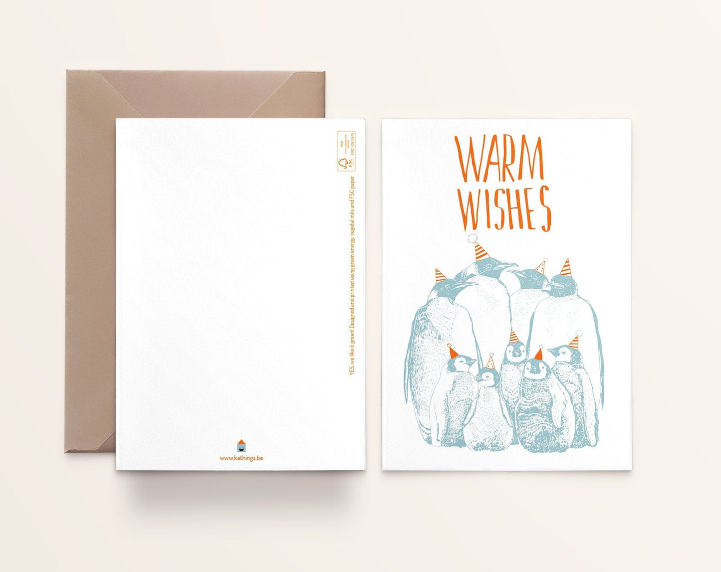 Carte d'Anniversaire Pingouins