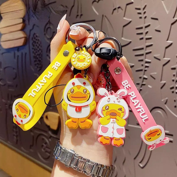 Porte Clefs Canard Poulet