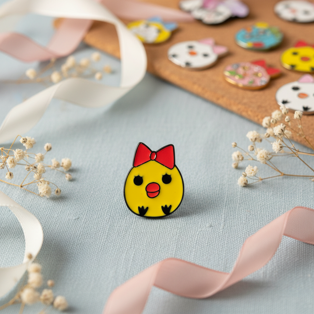 Chick Girl Pin