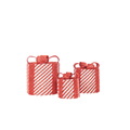 LED Christmas Gift - S3 - Polystyrene - Red/White - 15/20/25cm