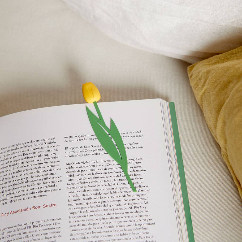 Marque-page Tulipe Jaune
