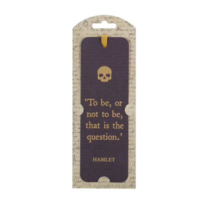 Shakespeare Hamlet paper bookmark