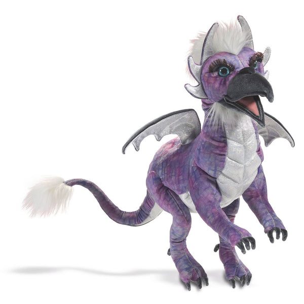 Marionnette à main Dragon à bec 3174/ Dragon à bec Folkmanis réaliste
