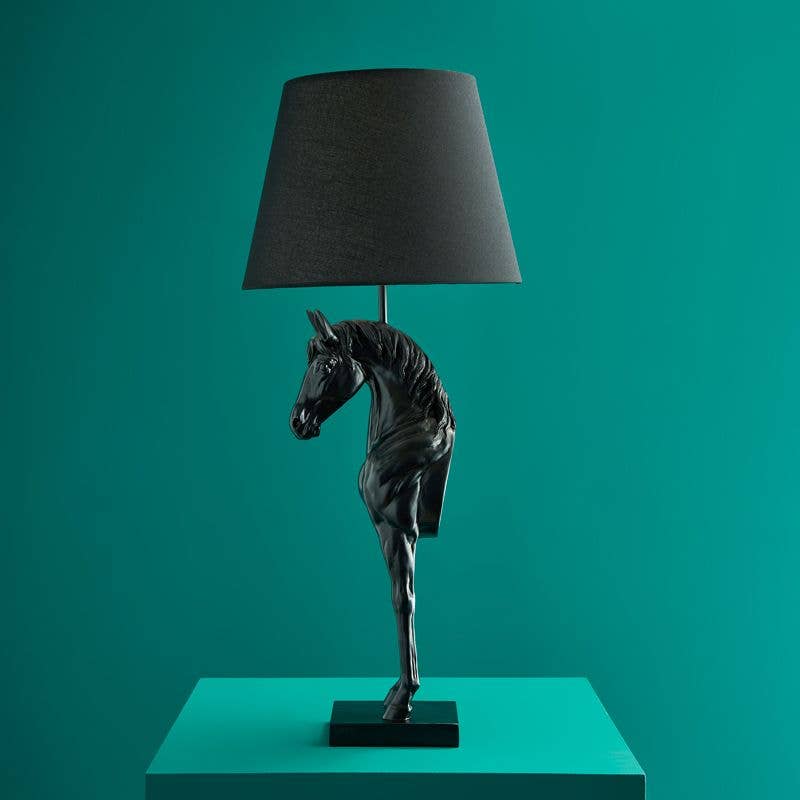 Lampe de table Cheval Wendy, Noir