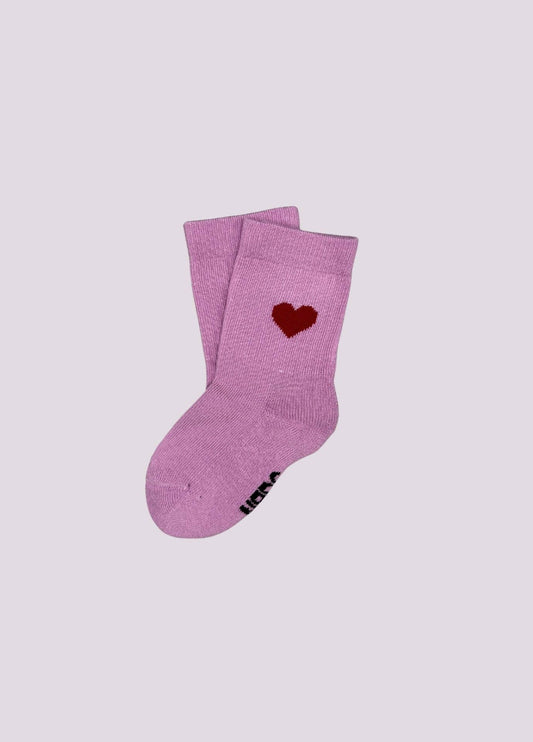 Chaussettes Bébé/Enfant Cœur Rose