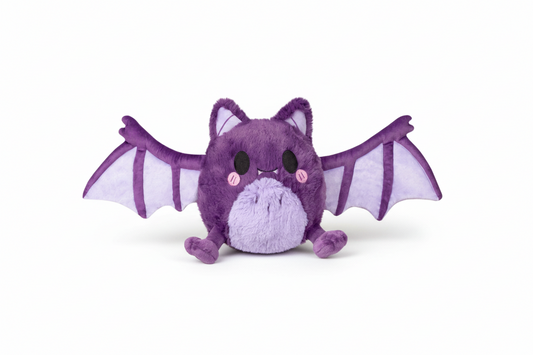 Mini murciélago de peluche aplastable