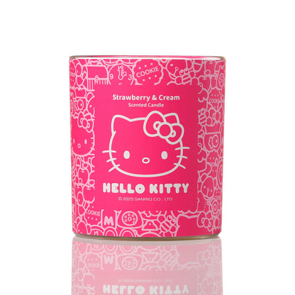 Original Hello Kitty Printed Candle, Strawberry &amp; Cream Scent