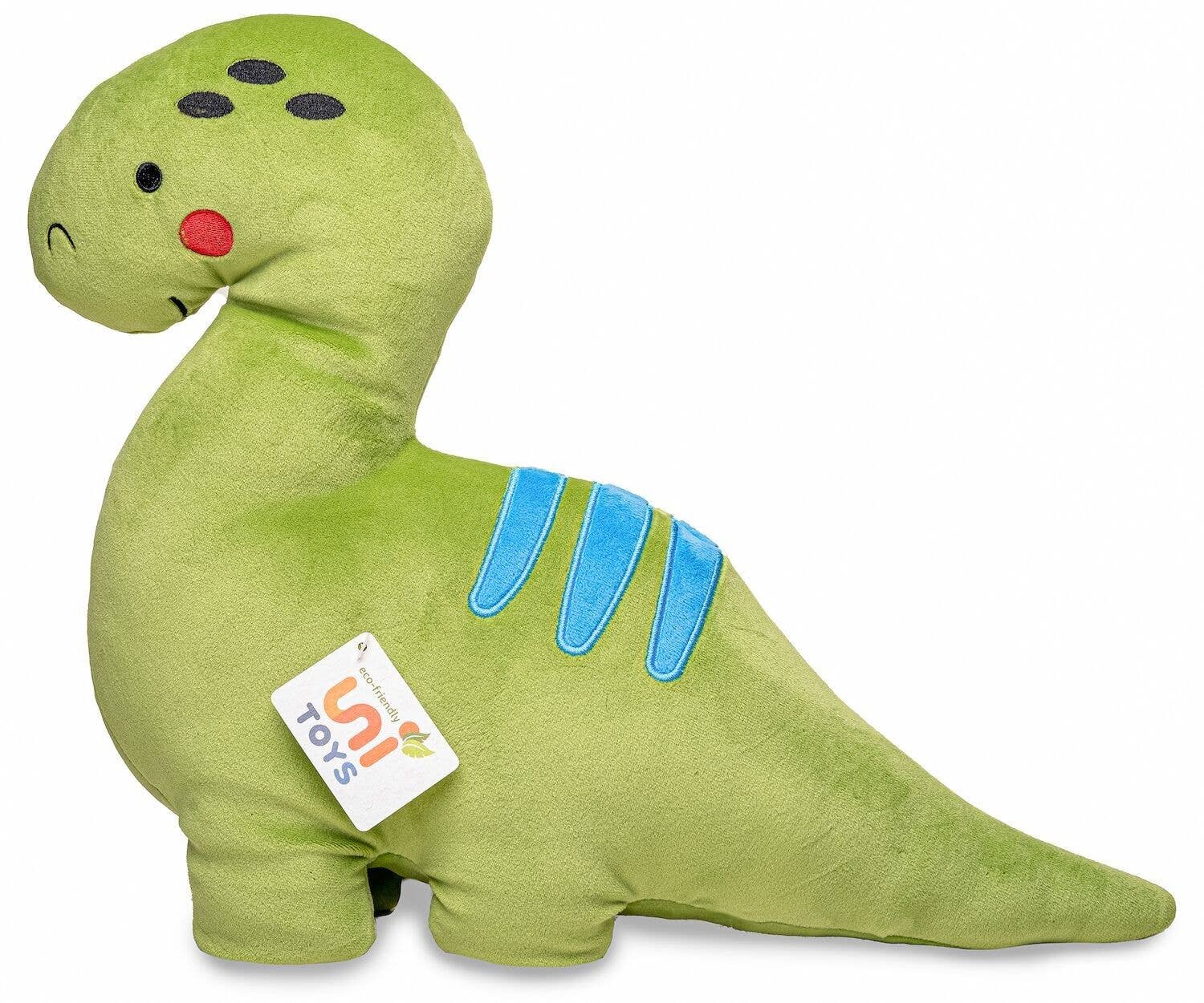 Coussin Peluche Dinosaure vert Uni Toys