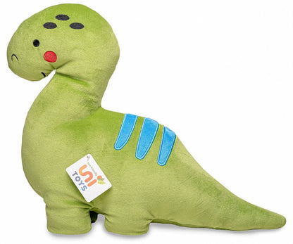 Coussin Peluche Dinosaure vert Uni Toys
