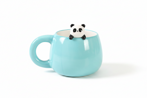 Mug with Panda Figurine "Pandastic"