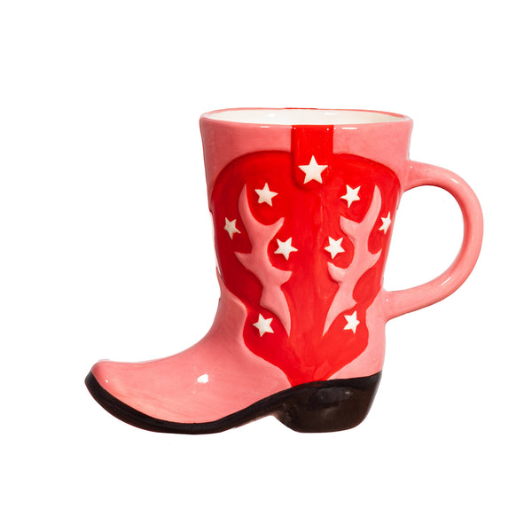 Red cowboy boot 3D mug