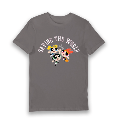 T-shirt adulte Powerpuff Girls Saving the World
