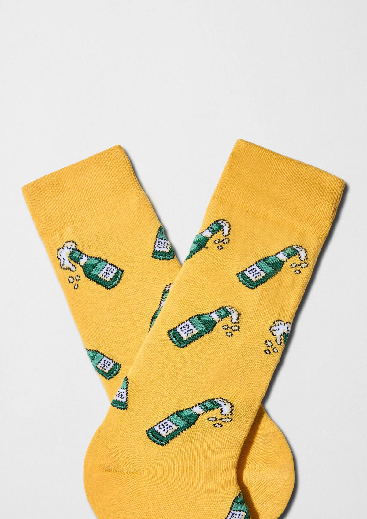 BeBeer Moutarde - Chaussettes 100 % coton biologique