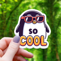 Adesivo pinguino "Così bello"