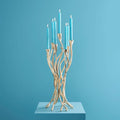 Chandelier Roots, Aluminium Doré, 25 x 22 x 63,5 cm
