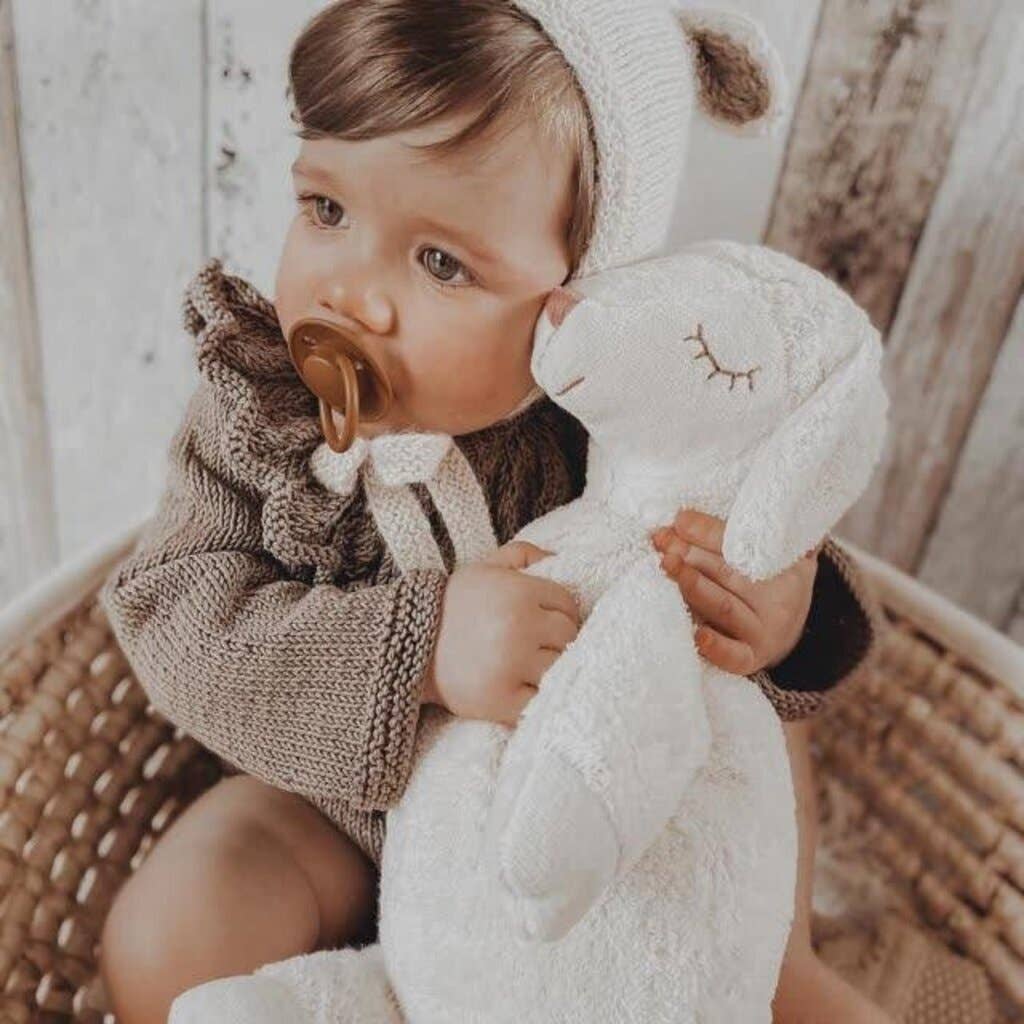 Grand coussin chauffant en forme de mouton blanc câlin