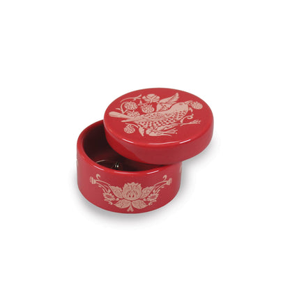 Boîte à bijoux en céramique William Morris - StrawberryThief Framboise
