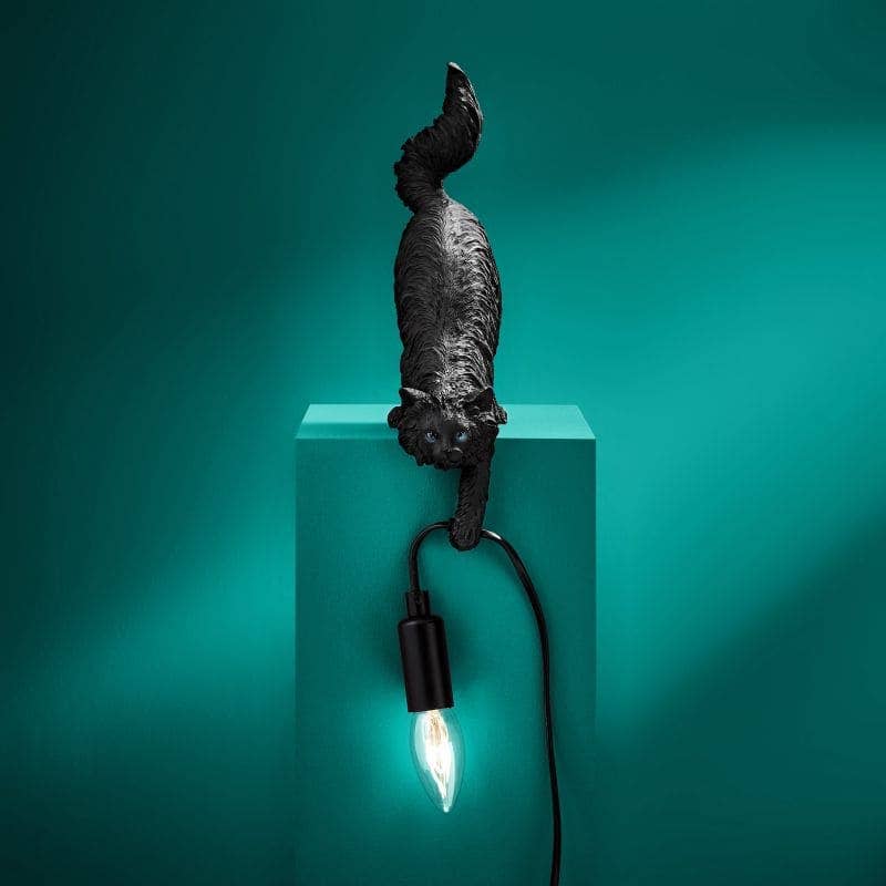 Chichi Cat Table Lamp, Black