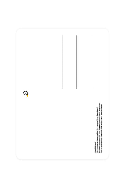 Carte postale avec canard mandarin