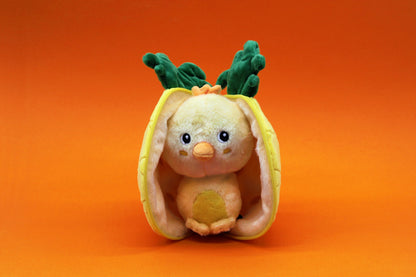 Peluche réversible Nugget le poussin/ananas – Flipetz – vue 3