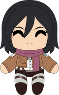 Peluche Chibi Mikasa – 22,9 cm
