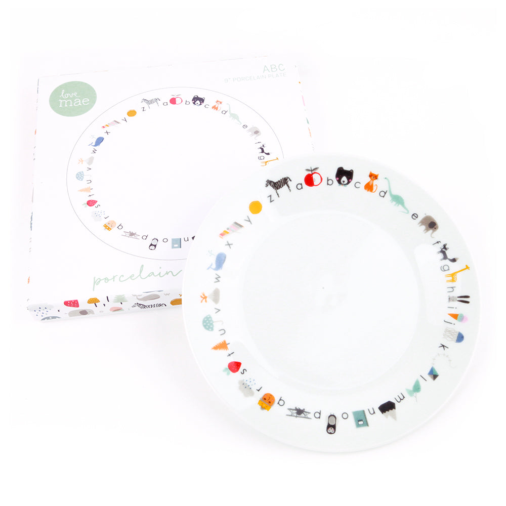 Assiette en Porcelaine Alphabet avec Ventouse – vue produit 4