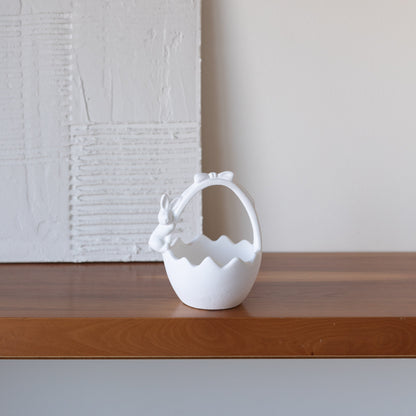 Panier avec lapin en céramique – Oito.Atelier – vue 6