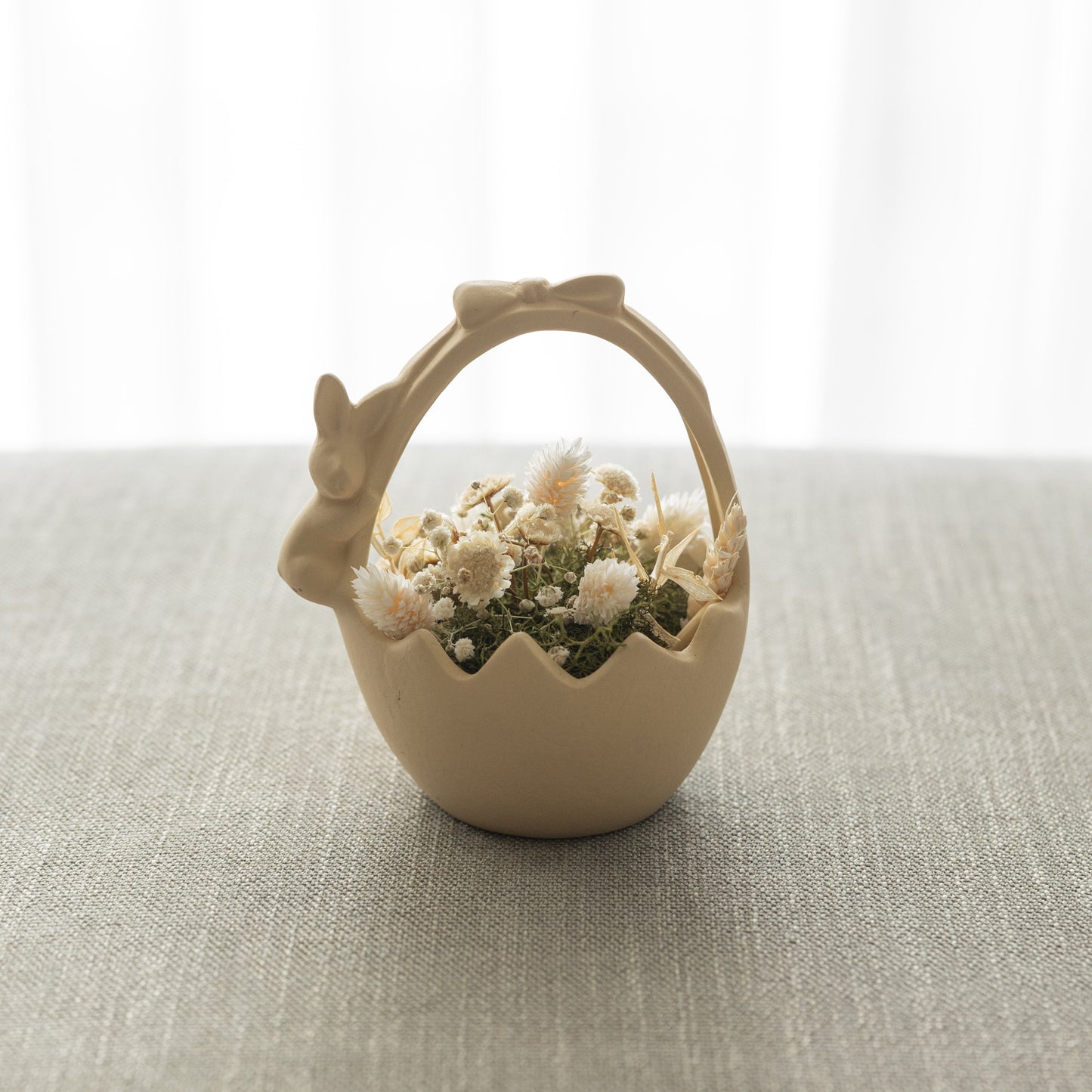 Panier avec lapin en céramique – Oito.Atelier – vue 11