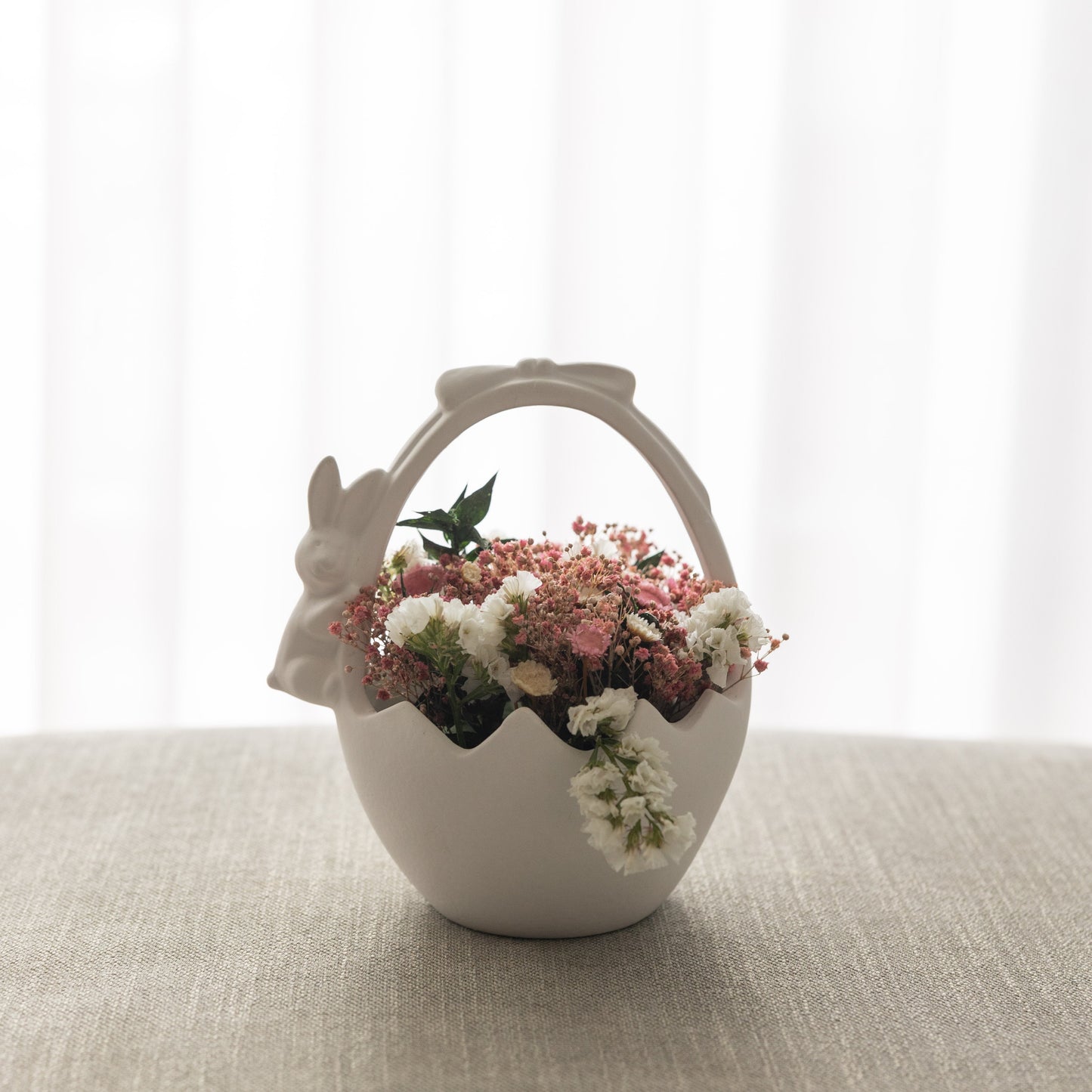 Panier avec lapin en céramique – Oito.Atelier – vue 14