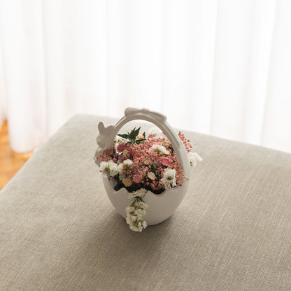 Panier avec lapin en céramique – Oito.Atelier – vue 13