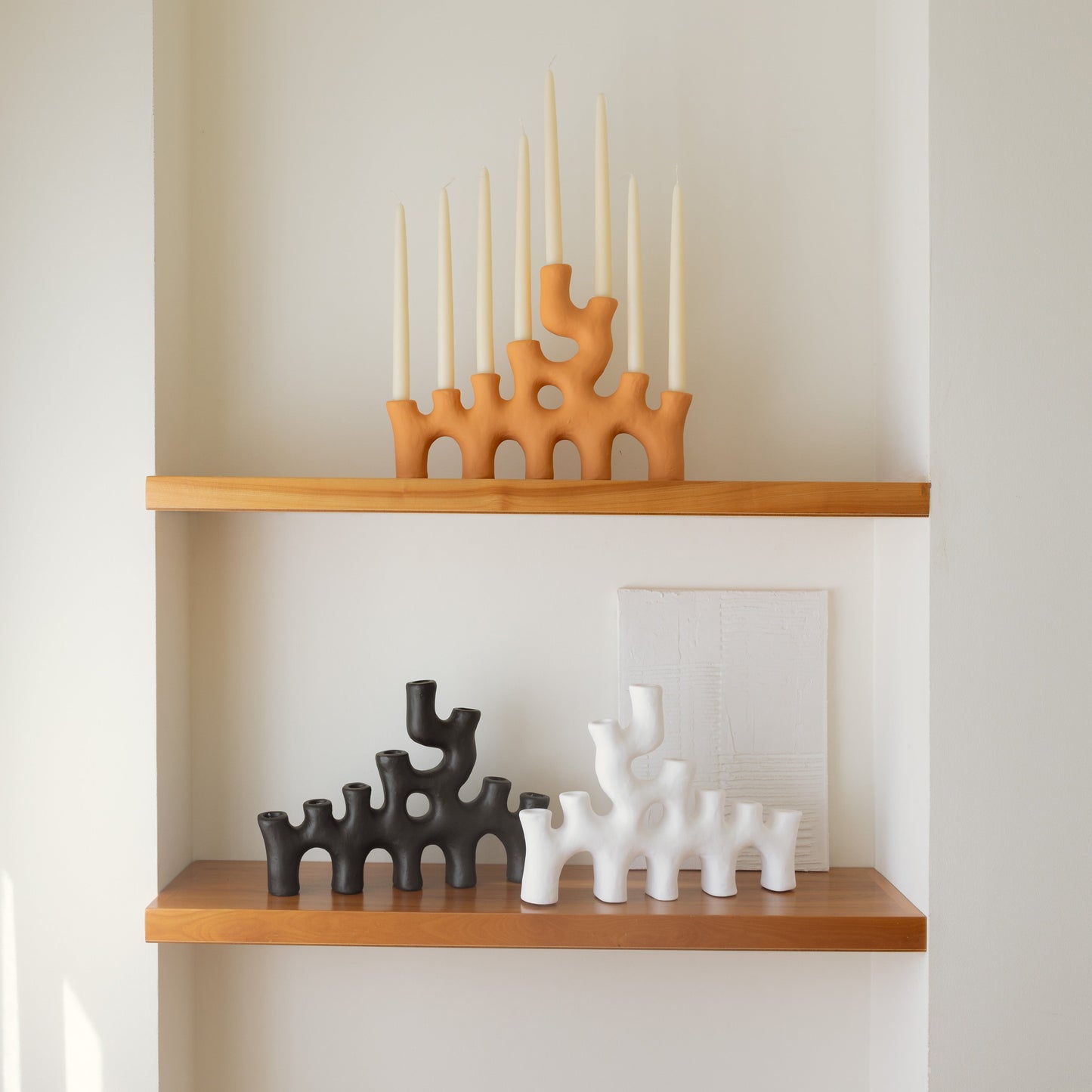 Chandelier en céramique – Oito.Atelier – vue 2
