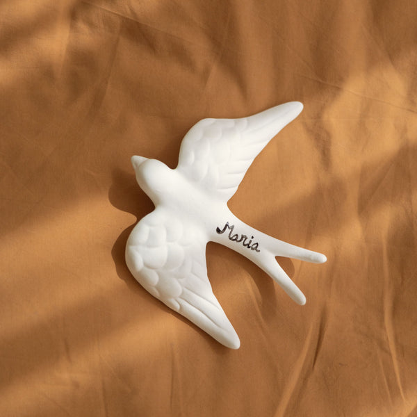 Hirondelle en céramique personnalisable – Oito.Atelier – vue 2