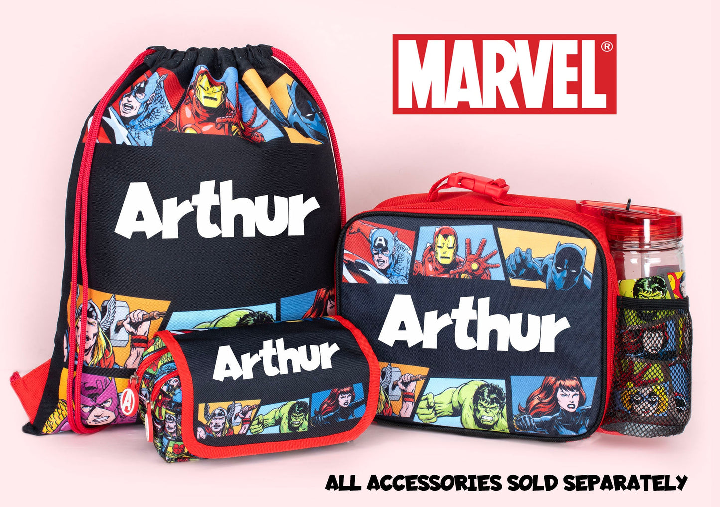 Sac à cordon – Avengers PE sac à cordon | with Name | Fringoo