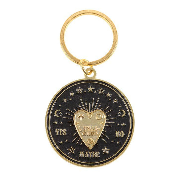 Llavero con tablero parlante Ouija giratorio
