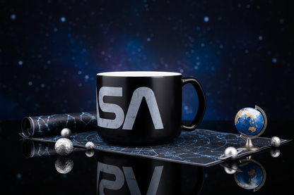 Taza con el logotipo de la NASA
